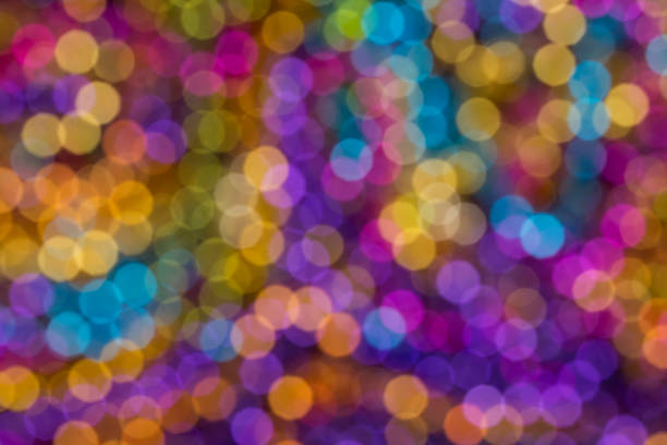 mardi gras bead bokeh - carnival spirit imagens e fotografias de stock