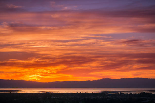 istock Dramatic sunset in San Francisco bay area 1068995934
