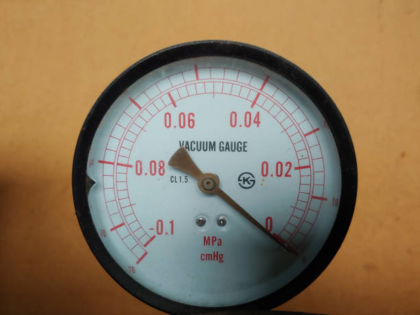 istock Round gas meter in the factory 1069028100