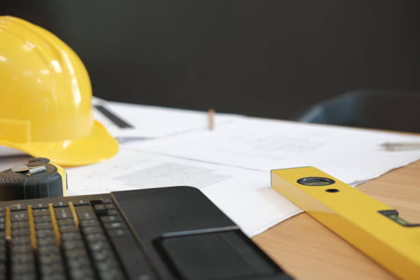 istock house blueprint of real estate project at architect engineer  workplace. building construction concept 1069031050