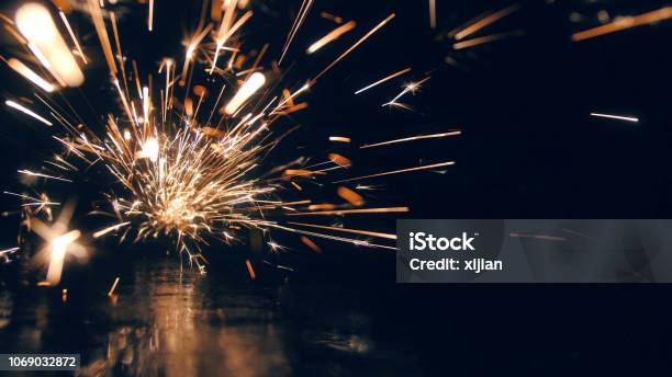 Steel Workshop Stock Photo - Download Image Now - Sparks, Welder, Welding