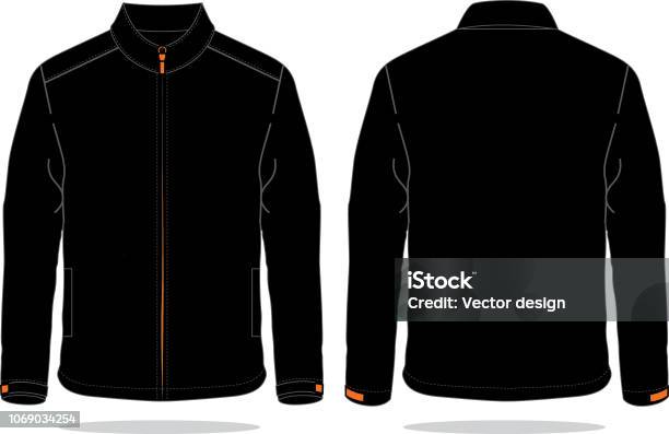 Jacket Design Vector Stock Illustration - Download Image Now - Jacket, Black Color, Template