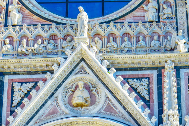 istock Mary Saints Statues Facade Cathedral Siena Italy 1069035046