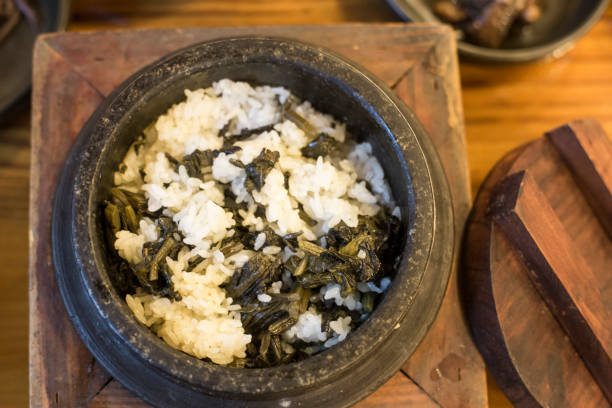 Seasoned Thistle with Rice. Gondeure-namul-bap