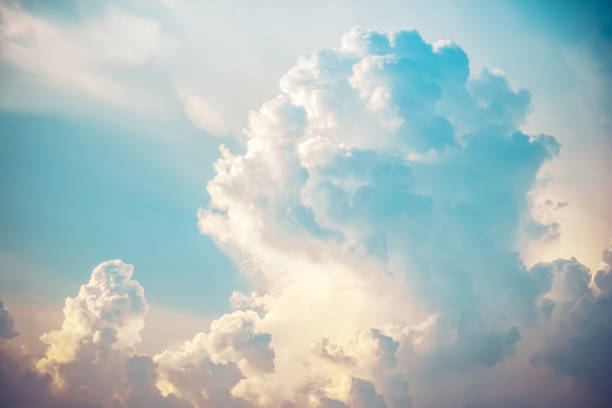 istock Blue sky and clouds background, Retro Vintage effect style pictures. 1069041514