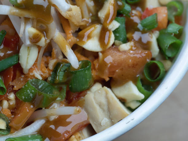 Healthy Fresh Vegetable Lunch Bowl Salad Close-Up