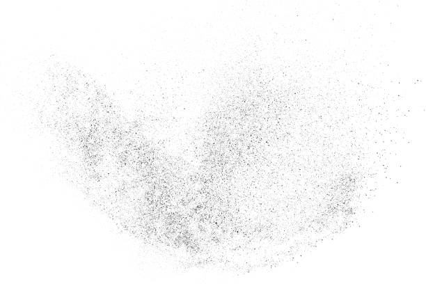 Dark Noise Granules. Black Grainy Texture Isolated On White Background. Dust Overlay. Dark Noise Granules. Vector Design Elements, Illustration, Eps 10. stain test stock illustrations