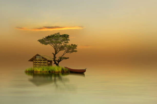 istock little house on the small island 1069060544