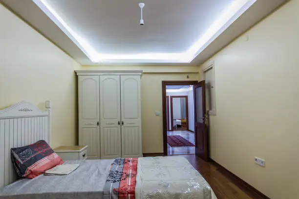 İnterior arrangement for bedroom of a newly built house