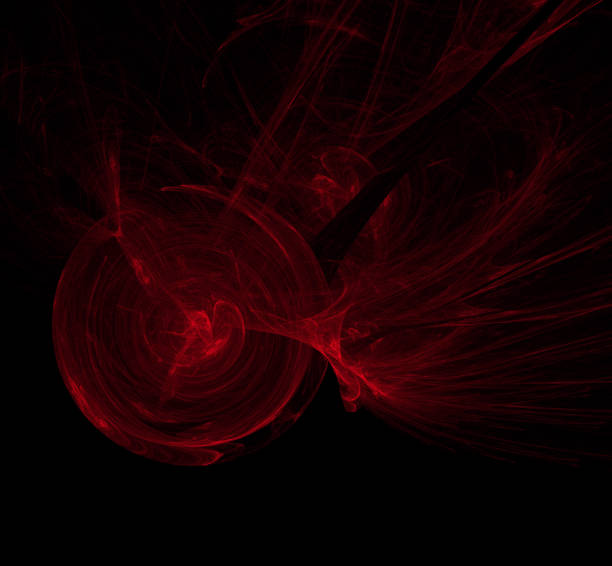 istock Red abstract on black background. Fantasy fractal texture. Digital art. 3D rendering. Computer generated image. 1069079576