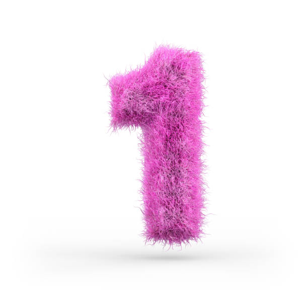 istock Uppercase fluffy and furry font. 3D 1069081674