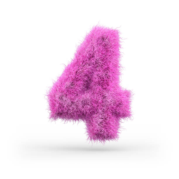 istock Uppercase fluffy and furry font. 3D 1069081680