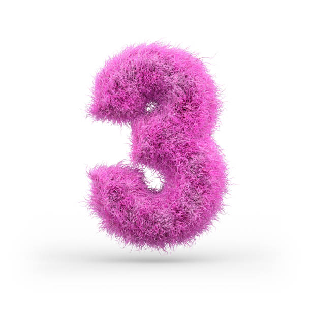istock Uppercase fluffy and furry font. 3D 1069081684