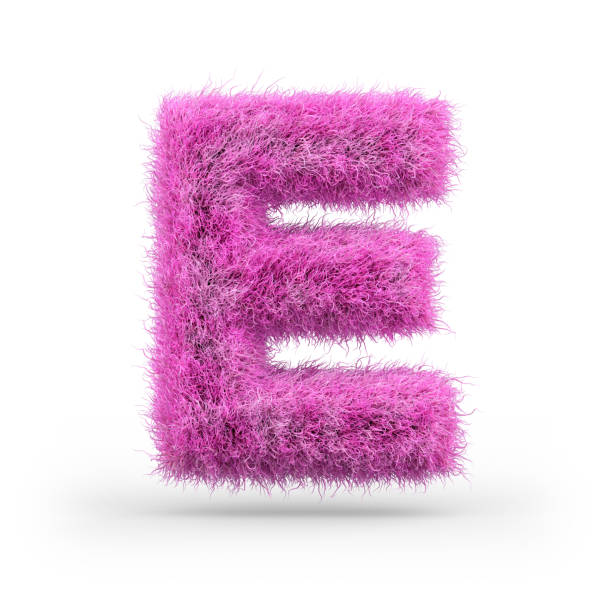 istock Uppercase fluffy and furry font. 3D 1069081708