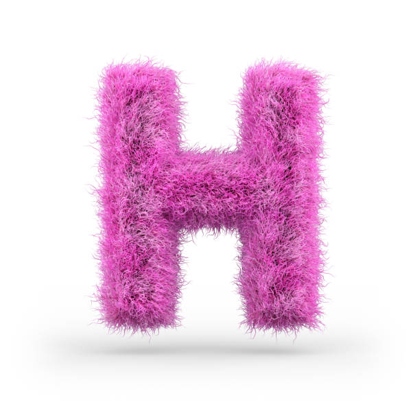 istock Uppercase fluffy and furry font. 3D 1069081712