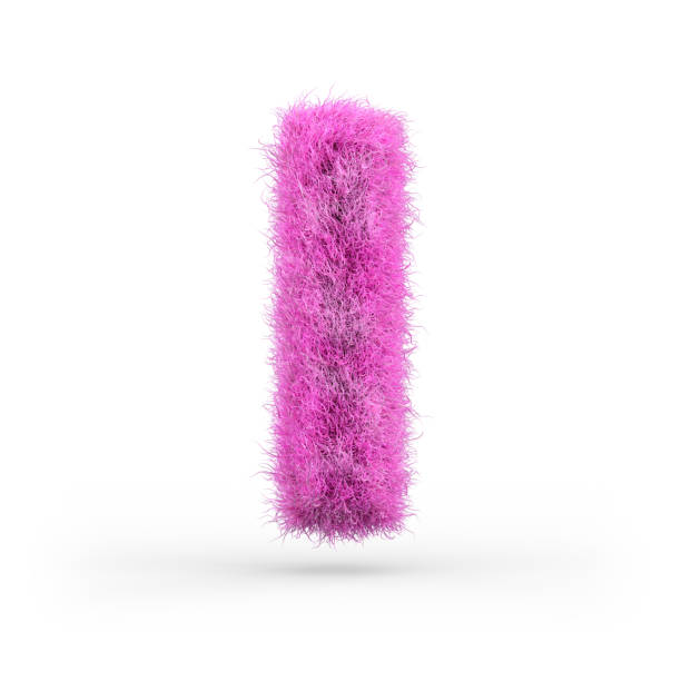 istock Uppercase fluffy and furry font. 3D 1069081718