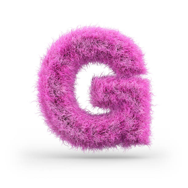 istock Uppercase fluffy and furry font. 3D 1069081720