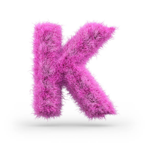 istock Uppercase fluffy and furry font. 3D 1069081728