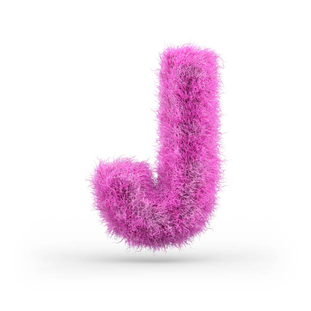 istock Uppercase fluffy and furry font. 3D 1069081730