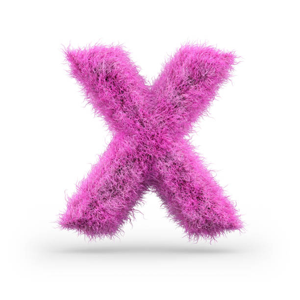 istock Uppercase fluffy and furry font. 3D 1069081778