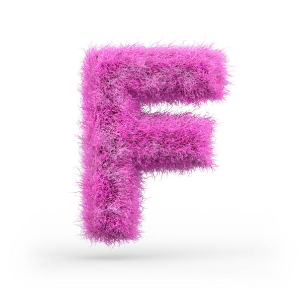 istock Uppercase fluffy and furry font. 3D 1069081796