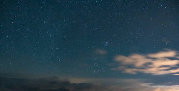 istock Night photo with stars long exposure 1069098414