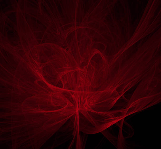 istock Red abstract on black background. Fantasy fractal texture. Digital art. 3D rendering. Computer generated image. 1069099796
