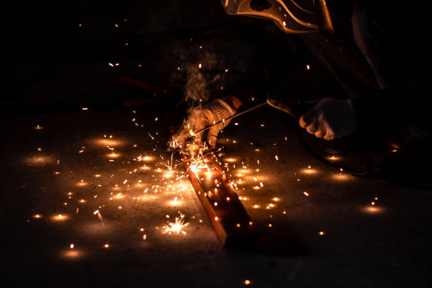 istock Industrial Worker welding steel 1069099902