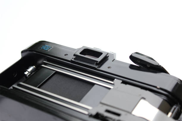 istock Open old camera in detail without negative film 1069104610