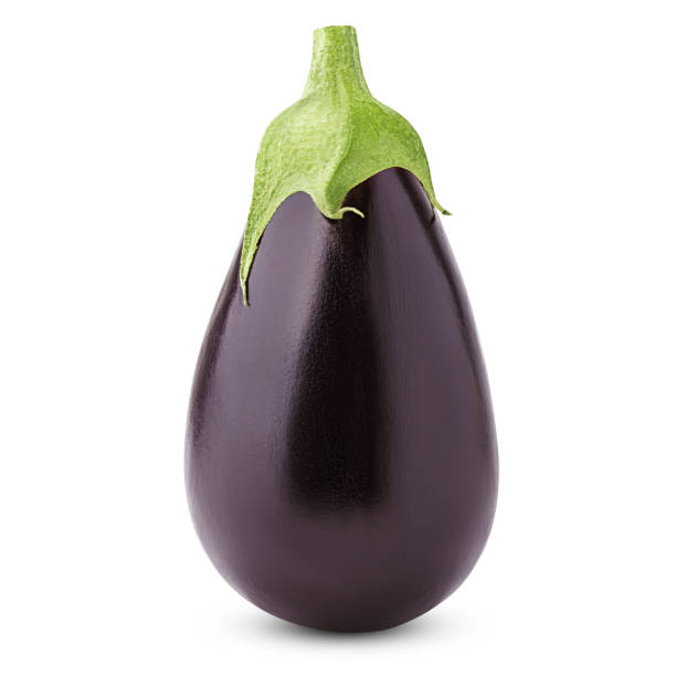 istock eggplant isolated on white background, clipping path, full depth of field 1069106208