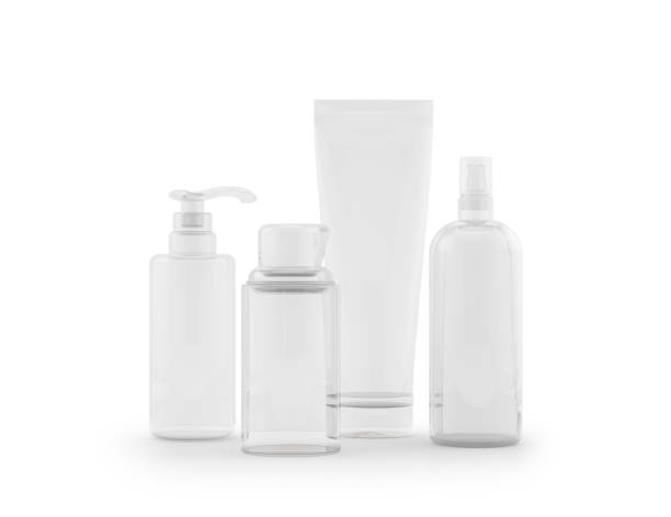 Mock-up of cosmetic transparent package