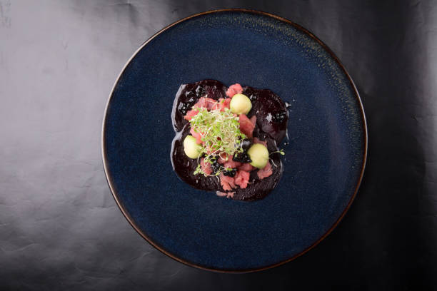 istock Raw seafood tuna tartare 1069119008