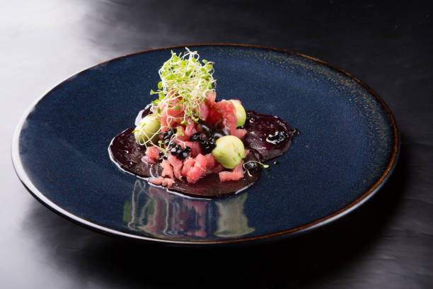 istock Raw seafood tuna tartare 1069119020
