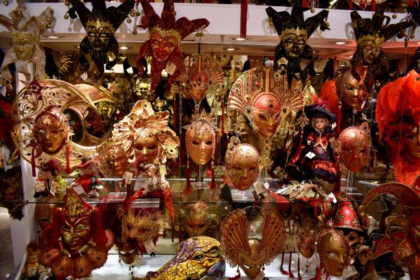 istock Traditional Venetian Masquerade Masks 1069132574