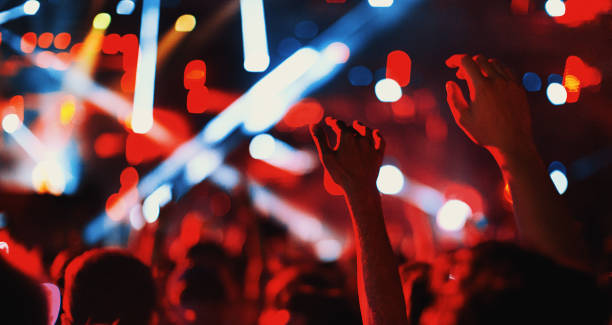 istock Cheering fans at concert. 1069138390