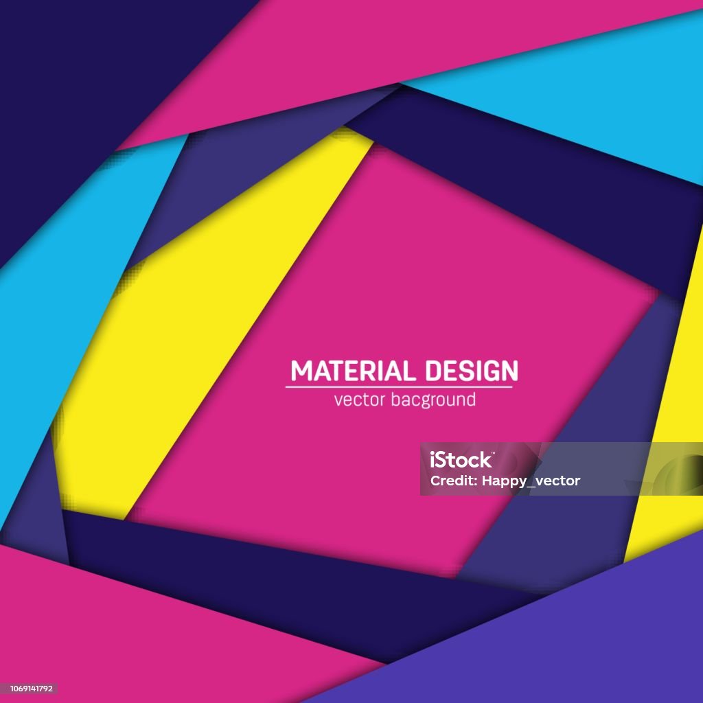 Vector Material Design Background Abstract Creative Concept Layout ...