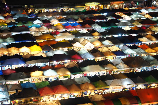 istock Multicolored, night market in Bangkok 2 1069150692