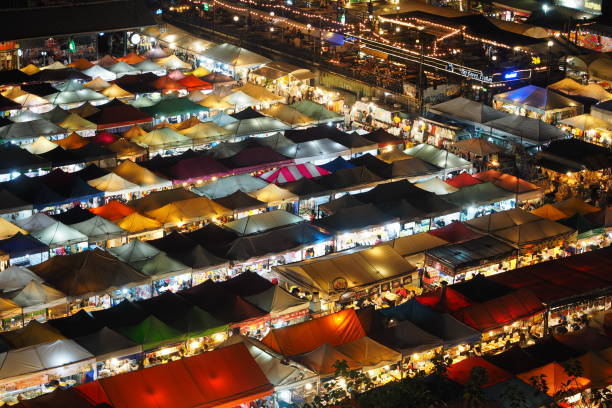 istock Multicolored, night market in Bangkok 4 1069150784