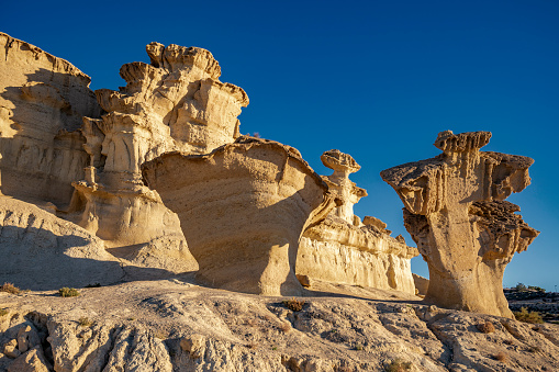 Gredas of Bolnuevo eroded rock formations in Murcia Spain