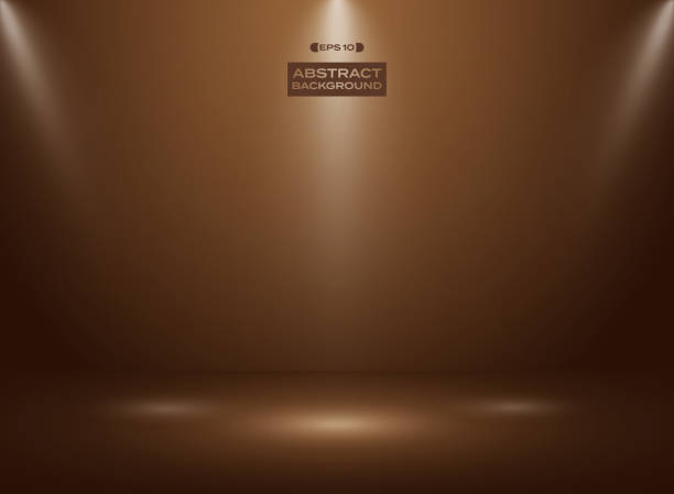 istock Abstract of dark chocolate - cocao color in studio room background with sportlights. 1069156644