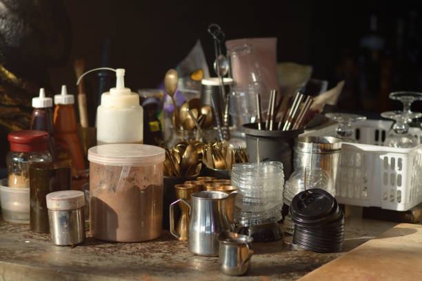 istock Behind the coffee shop as background 1069156698