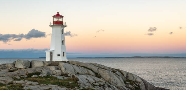 istock Peggys Cove Lighthouse after sunrise 1069158712