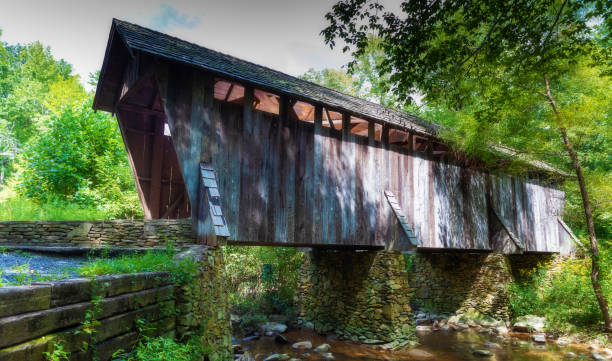 istock Pisgah covered bridge in North Carolina 1069163878
