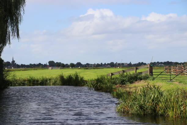 istock Water in a ditch around a meadow in Alphen aan den rijn 1069167596