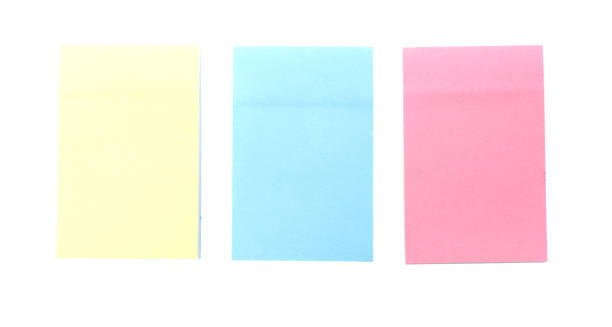 istock Collection of different colored sheets of note papers with curled corner, 1069170138