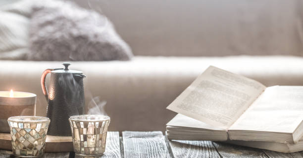 istock still life from home interior on wooden background 1069171350