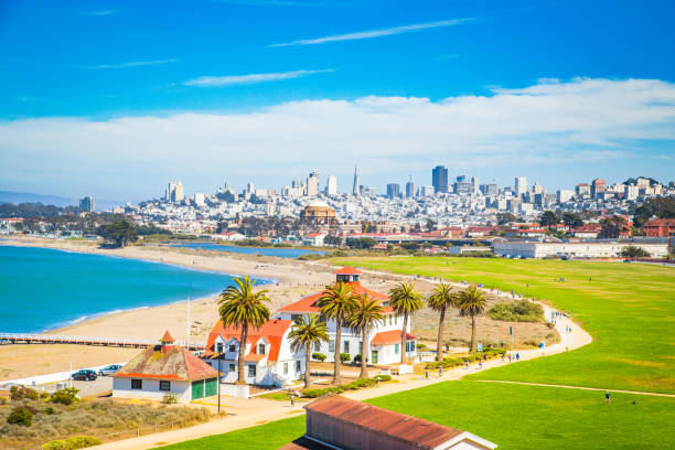 istock San Francisco skyline with Crissy Field, California, USA 1069179112
