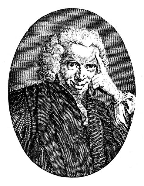 ilustrações de stock, clip art, desenhos animados e ícones de laurence sterne (24 november 1713 – 18 march 1768) was an irish-born english language novelist and an anglican clergyman - prince of wales