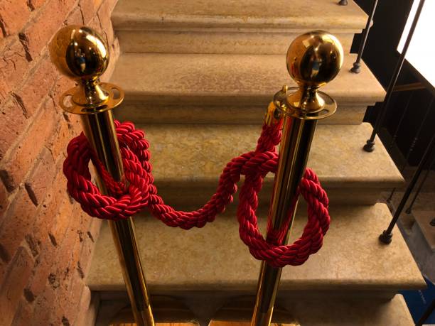 istock Staircase,Stares,Gold,Ropes,Red,Brick,Marble 1069189256