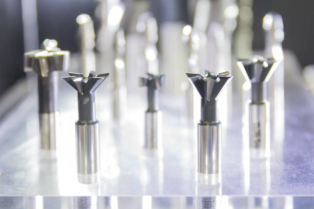 istock Industrial milling metal cutting tool with carbide cutter insert 1069203984
